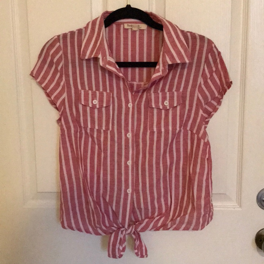 Red button up top